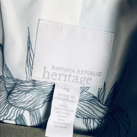 Banana Republic Heritage Military Blazer Sz 6 - Picture 6 of 9